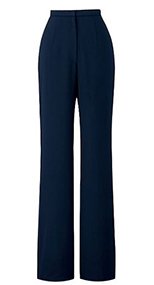 76150 en joie(アンジョア) しなやかな伸縮性の美シルエットパンツ 無地 93-76150