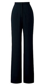 76150 en joie(アンジョア) しなやかな伸縮性の美シルエットパンツ 無地 93-76150