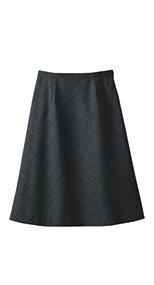 S-16541 16549 パトリックコックス Aラインスカート ブラインドチェック 99-S16541