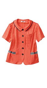 S-50550 50551 50554 SELERY(セロリー) 夏向けUVカット加工!高機能ニットのオーバーブラウス チェック 99-S50550