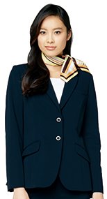 AR4855 アルファピア ジャケット スタイリッシュ・ファインニット 無地 40-AR4855