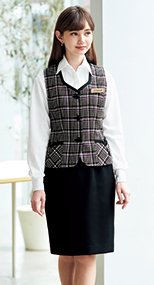 en joie(アンジョア) 51410 スタイル良く美しいシルエットで快適着心地のタイトスカート 無地 93-51410