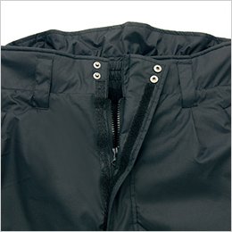 マジックテープ付前立て二重ファスナー