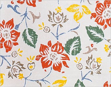爽やかなビンテージ風の花柄プリント