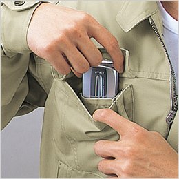 右胸 携帯電話収納ポケット