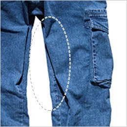 さまざまな体勢にフィットする股下のマチで動きやすさアップ