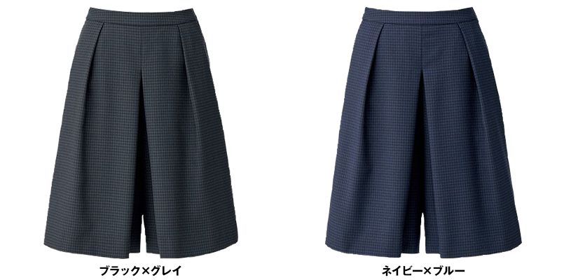 LC3107 BONMAX/オプティカルチェック キュロット 小柄チェック柄 色展開