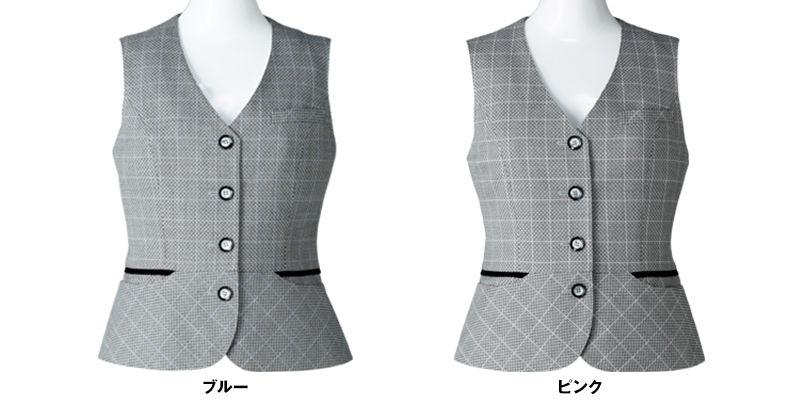 LV1756 BONMAX/カラーウィンドペン ベスト チェック 色展開