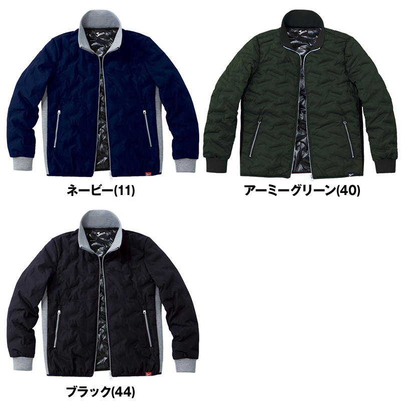自重堂JAWIN 58600 シームレス防寒ジャンパー 色展開