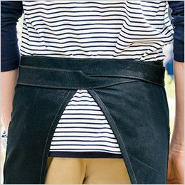 AZ64381 アイトス Wrangler(ラングラー) ミディエプロン(男女兼用) バックスタイル