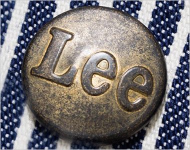 LWU39002 Lee オーバーオール(男女兼用) Leeロゴ入りのオリジナルボタン