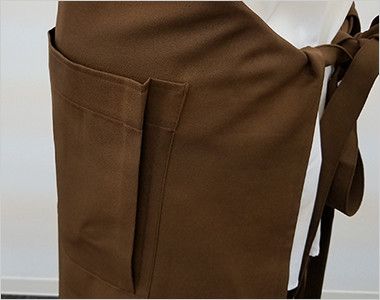 T-8091 チトセ(アルベ) 胸当てエプロン(男女兼用) 収納力のある便利なマチ付き