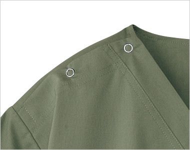 7033SC FOLK(フォーク)×Dickies スクラブ(男女兼用) 着脱のしやすいホック(リングドット)付き