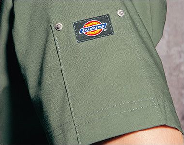 7033SC FOLK(フォーク)×Dickies スクラブ(男女兼用) ディッキーズロゴ入りリベットポケット