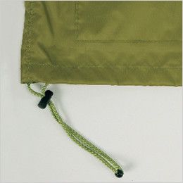 7540 カジメイク アドベントレインスーツ(上下セット)(男女兼用) ジャケットの裾幅を調節するストッパー付きドローコード