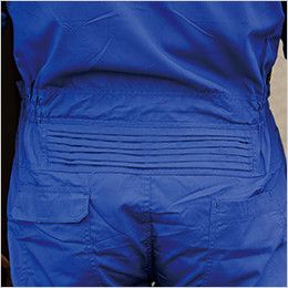 39017 桑和 半袖つなぎ 続服 腰アコーディオン