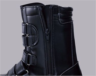 ジーベック 85105 マジックテープ安全靴 樹脂先芯 簡単にシューズの着脱ができるサイドファスナー仕様