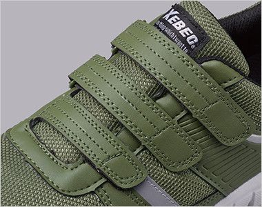 ジーベック 85407 マジックバンドセフティシューズ 樹脂先芯 脱ぎ履きが簡単な3本のマジックバンド仕様