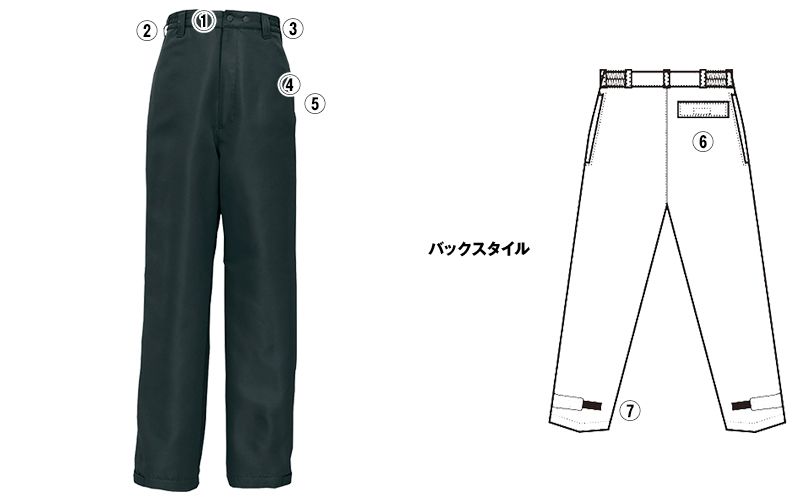 AZ8462 アイトス エコノミー防寒パンツ 商品詳細・こだわりPOINT