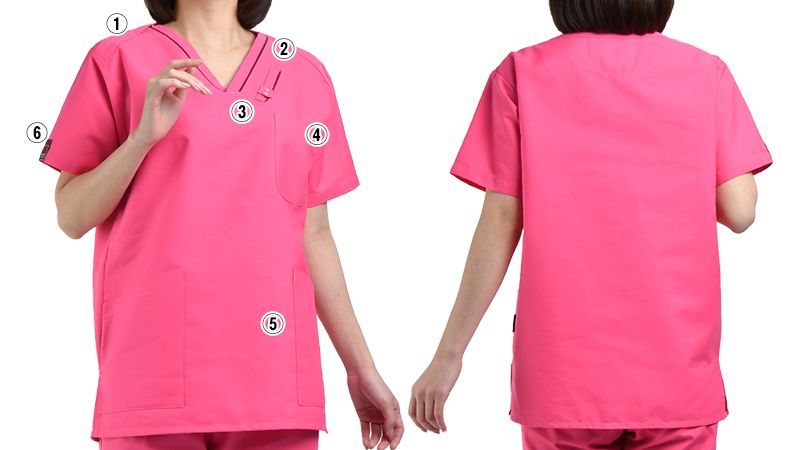 7003SC FOLK(フォーク) パントン スクラブ(男女兼用) 商品詳細・こだわりPOINT