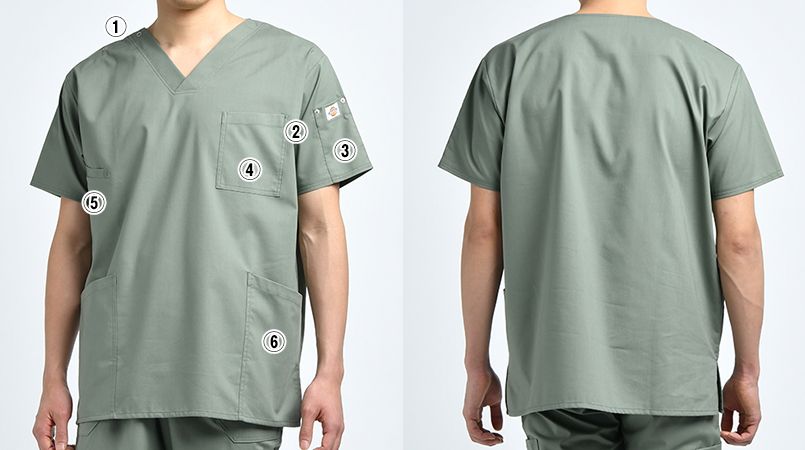 7033SC FOLK(フォーク)×Dickies スクラブ(男女兼用) 商品詳細・こだわりPOINT