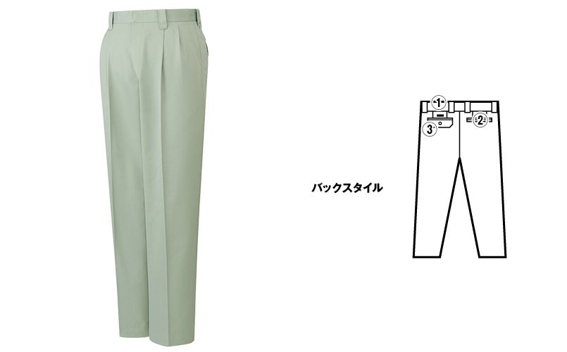 自重堂 80101 エコ 3バリュー ツータックパンツ(JIS T8118適合) 商品詳細・こだわりPOINT