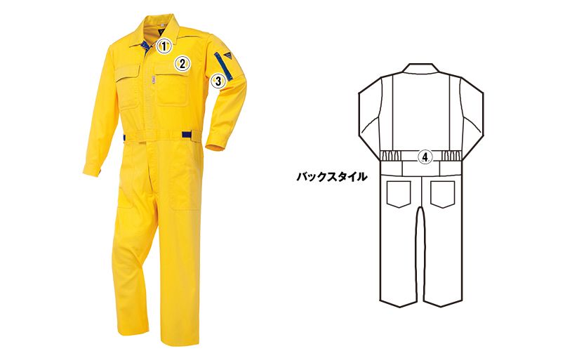ジーベック 34005 楽脱ファスナーつなぎ 続服(男女兼用) 商品詳細・こだわりPOINT